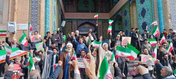 راهپیمایی باشکوه ۲۲ بهمن در کربلای ایران+تصاویر